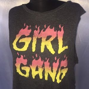 Charlotte Russe | Girl Gang distressed top